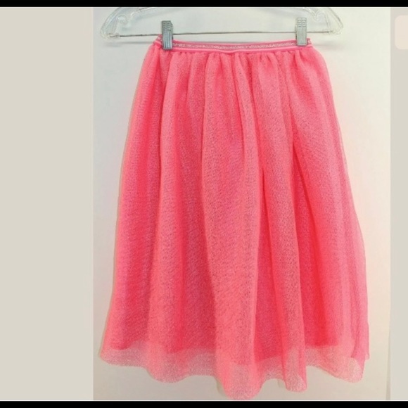Girls Birthday🥳 Party Pink Tulle Maxi Skirt Sz Lg - Picture 2 of 2